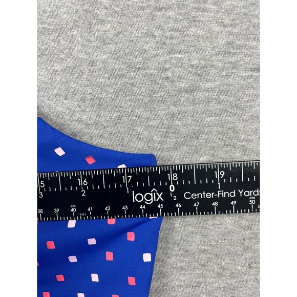 NWT Lilly Pulitzer LUXLETIC Callie Half-Zip Top Borealis Blue Squared NWT Large - Picture 6 of 8